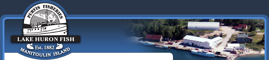 Aerial photo of fish plant.