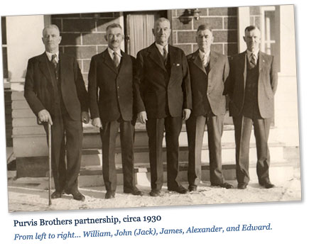 Photo: Purvis brothers partnership, circa 1930.